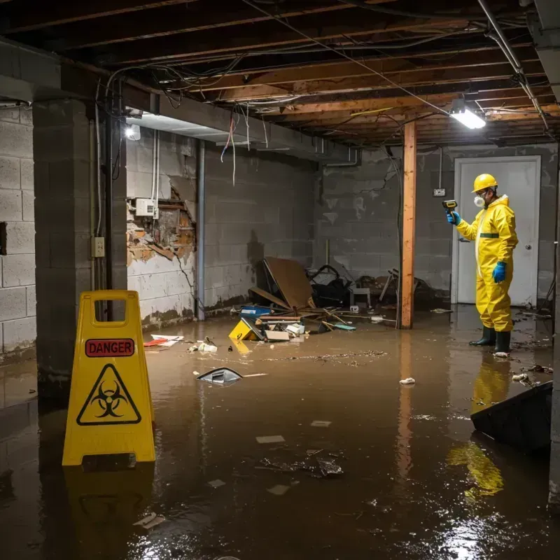 Flooded Basement Electrical Hazard in Wilkinsburg, PA Property